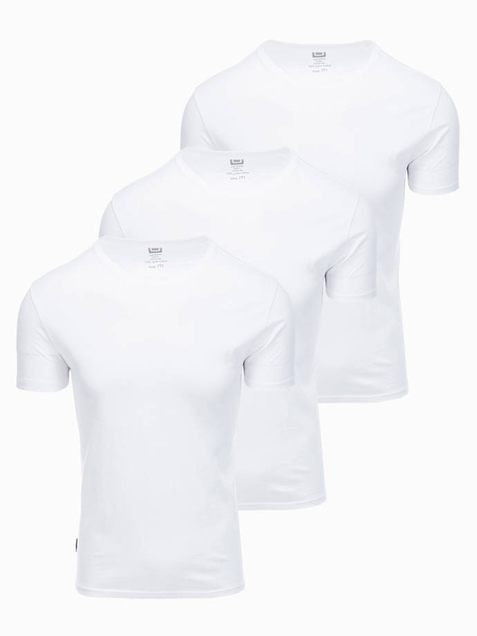 Zestaw koszulek bawełnianych BASIC 3-pak - biały V10 Z30